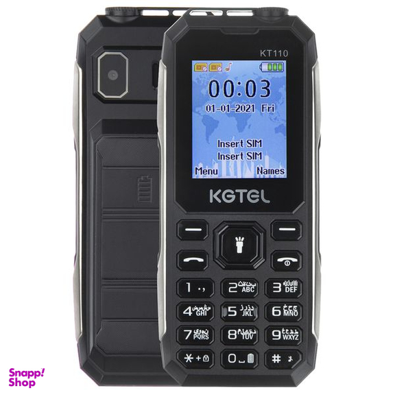 گوشی موبایل کاجیتل (KGTEL) مدل KT110 دو سیم کارت ظرفیت 64 مگابایت و رم 32 مگابایت