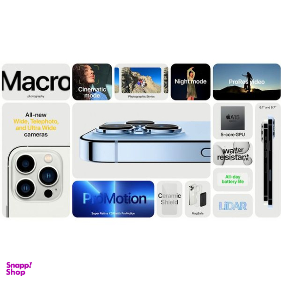 گوشی موبایل اپل (Apple) مدل iPhone 13 Pro تک سیم کارت ظرفیت یک ترابایت و رم 6 گیگابایت - نسخه اروپا (نات اکتیو)