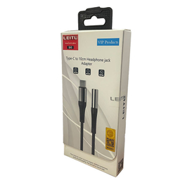 کابل تبدیل AUX به USB-C لیتو (Leitu) مدل LA-3 طول 1 متر