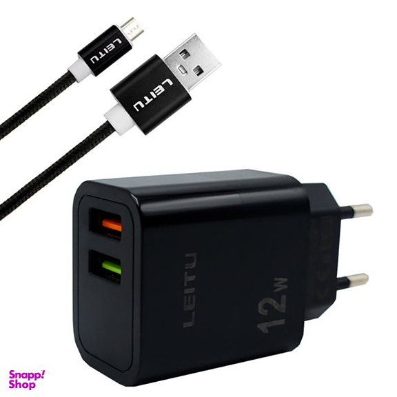 شارژر دیواری لیتو (Leitu) مدل LH - 11 به همراه کابل تبدیل MicroUSB
