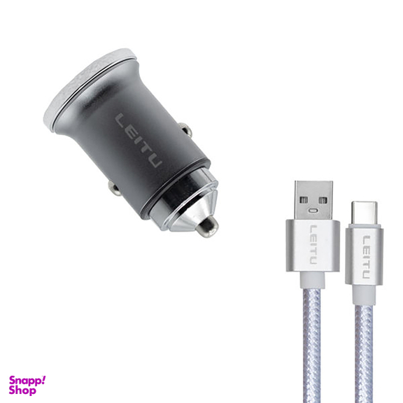 شارژر فندکی 20 وات لیتو (Leitu) مدل LC - C17 به همراه کابل USB-C