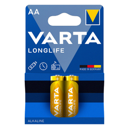 باتری قلمی آلکالاین وارتا مدل Longlife بسته 2 عددی