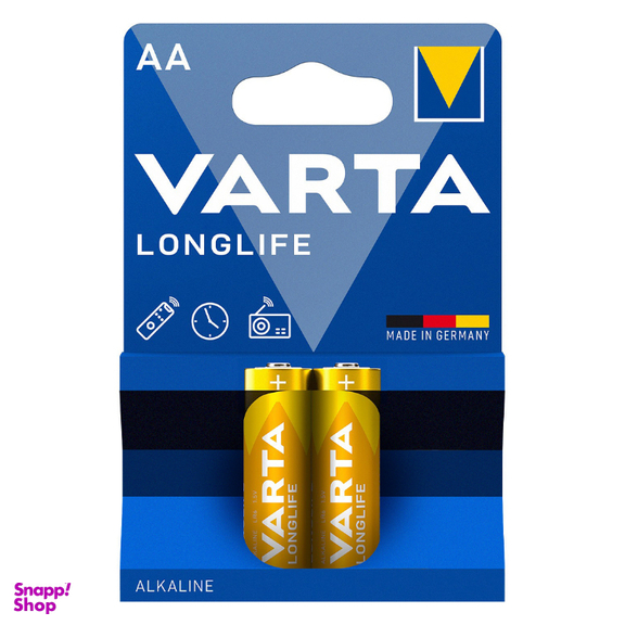 باتری قلمی آلکالاین وارتا مدل Longlife بسته 2 عددی