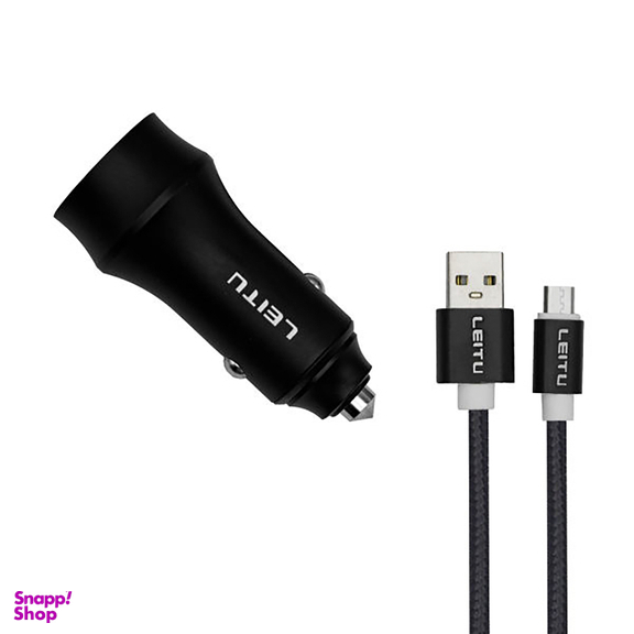 شارژر فندکی لیتو (Leitu) مدل C10 همراه کابل تبدیل microUSB