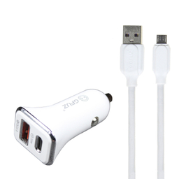 شارژر فندکی جی فوز مدل CR-42 به همراه کابل تبدیل USB به MicroUSB