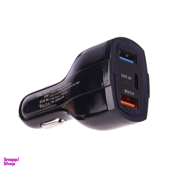 شارژر فندکی تسکو مدل TCG 36 QC3.0 PD 33W به همراه کابل Type-C