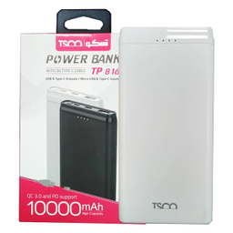 شارژر همراه تسکو مدل TP-816 QC ظرفیت 10000 میلی آمپر ساعت