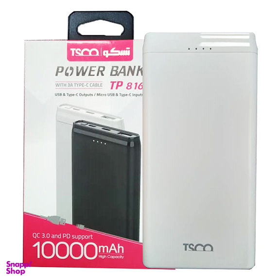 شارژر همراه تسکو مدل TP-816 QC ظرفیت 10000 میلی آمپر ساعت