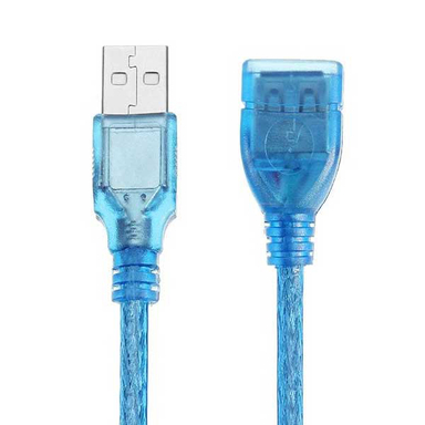 کابل افزایش طول USB اسکار طول 10 متر شیلدار آبی