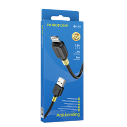 کابل تبدیل USB به لایتنینگ بروفون (Borofone) مدل BX59 طول 1 متر