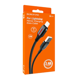 کابل تبدیل USB به لایتنینگ بروفون (Borofone) مدل BU14 طول 1 متر