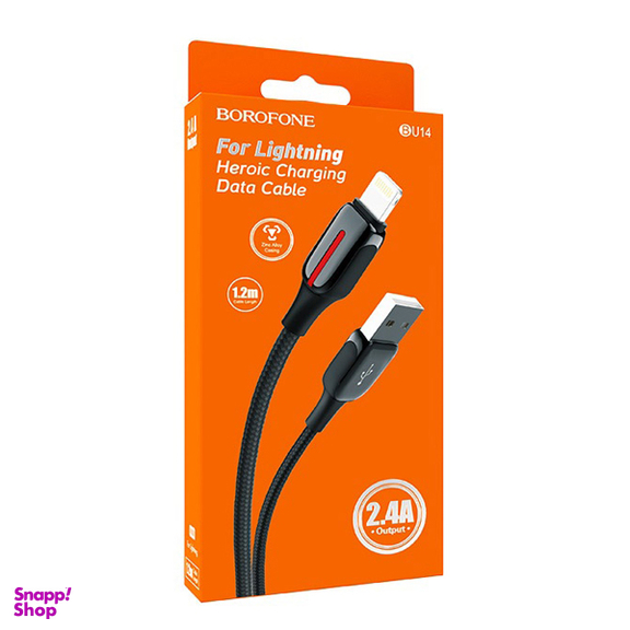 کابل تبدیل USB به لایتنینگ بروفون (Borofone) مدل BU14 طول 1 متر