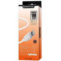 کابل تبدیل USB به لایتنینگ بروفون (Borofone) مدل BX14 طول 1 متر