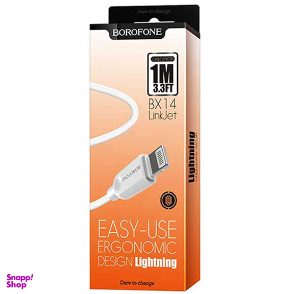 کابل تبدیل USB به لایتنینگ بروفون (Borofone) مدل BX14 طول 1 متر