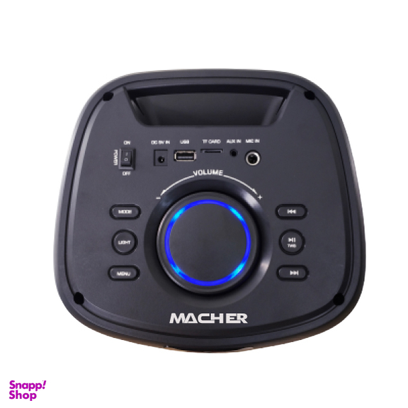 اسپیکر پارتی باکس مچر (Macher) مدل MR-1800 2×6.5 با میکروفون