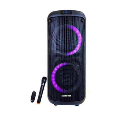 اسپیکر پارتی باکس مچر (Macher) مدل MR-1800 2×6.5 با میکروفون