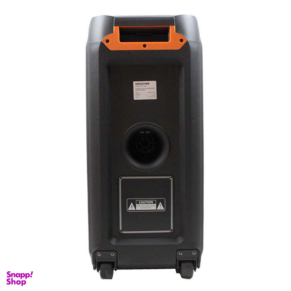 اسپیکر پارتی باکس مچر (Macher) مدل MR-1600 2×8 با میکروفون طول 70 سانتی متر