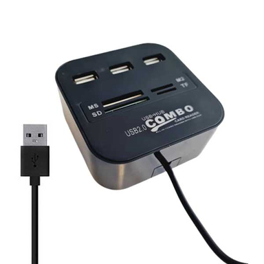 هاب USB2.0 و رم ریدر کمبو