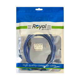 کابل شیلدار USB2.0 ذوزنقه رویال (Royal) طول 1.5 متر