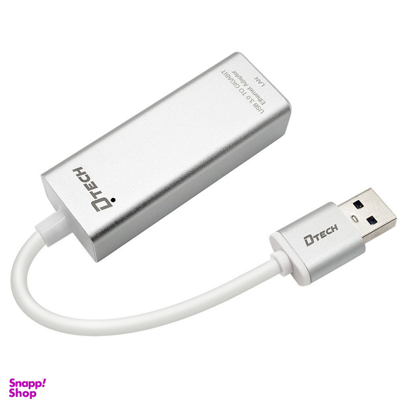 مبدل USB-3 به LAN 1Gbps دیتک (Dtech) مدل DT-6550