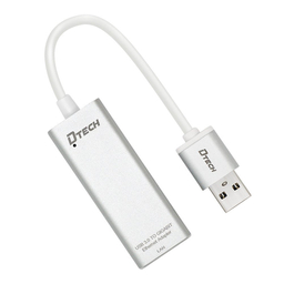 مبدل USB-3 به LAN 1Gbps دیتک (Dtech) مدل DT-6550