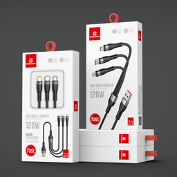 کابل شارژ سه سر بیبوشی (Biboshi) مدل Cable A17
