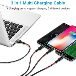 کابل شارژ سه سر بیبوشی (Biboshi) مدل Cable A17