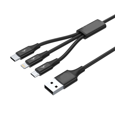 کابل شارژ سه سر بیبوشی (Biboshi) مدل Cable A17