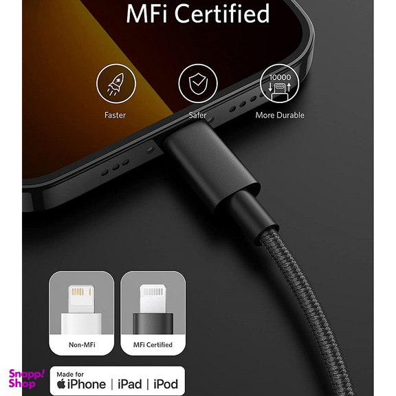 کابل شارژ USB-C To Lightninig بیبوشی (Biboshi) مدل Cable A12