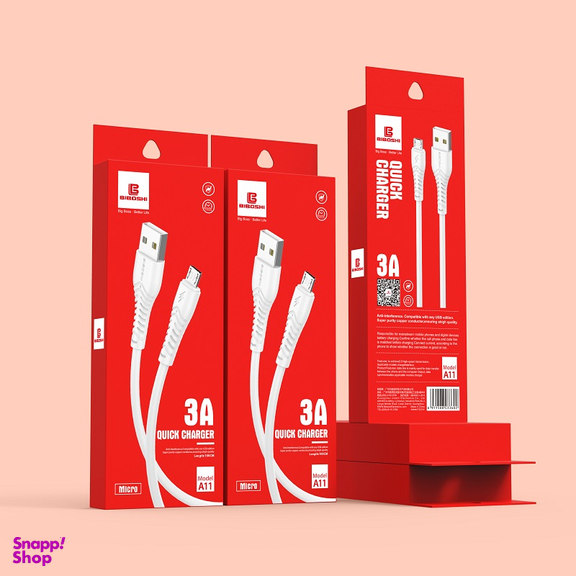 کابل تبدیل USB به USB-C بیبوشی (Biboshi) مدل A11 طول 1 متر