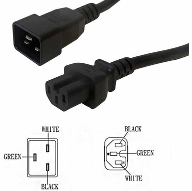 کابل برق بک تو بک بافو (Bafo) مدل C20-C15 طول 1.5 متر