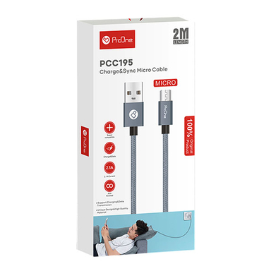 کابل تبدیل USB به Micro USB پرووان (ProOne) مدل PCC195