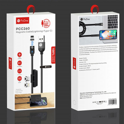 کابل شارژ مگنتی USB Type-c و Lightning پرووان (ProOne) مدل PCC260