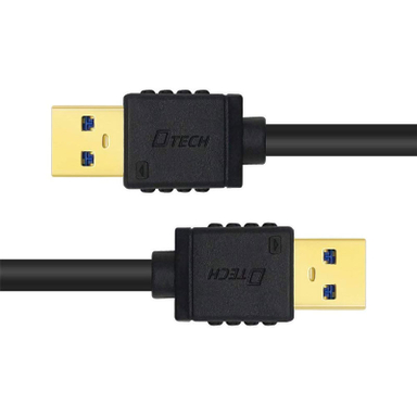 کابل لینک دوسر نر USB3.0 دیتک (Dtech) مدل DT-CU0301 طول 1 متر