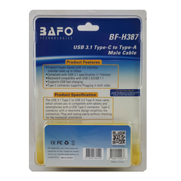 کابل تبدیل Type-C USB-3 بافو (Bafo) مدل BF-H387 طول 1.5 متر