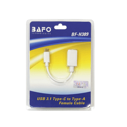 کابل تبدیل USB 3.1، Type-C/M USB3.0 A/F 0.15m OTG بافو (Bafo) مدل BF-H389