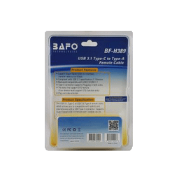 کابل تبدیل USB 3.1، Type-C/M USB3.0 A/F 0.15m OTG بافو (Bafo) مدل BF-H389