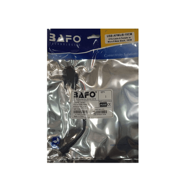 کابل تبدیل USB2.0 AF Micro OTG بافو (Bafo) طول 10 سانتی متر
