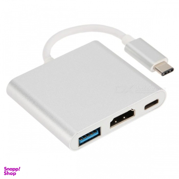 تبدیل Type-C به HDMI و USB3.0 و Type-C