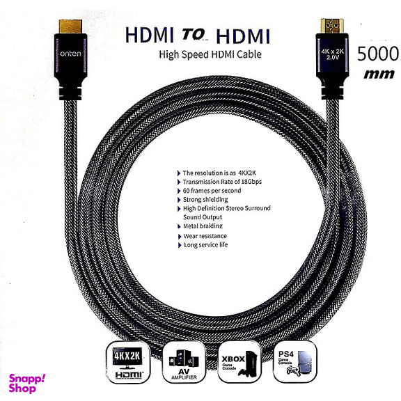 کابل HDMI ورژن 2.0 اونتن (Onten) مدل OTN-8308 طول 2 متر