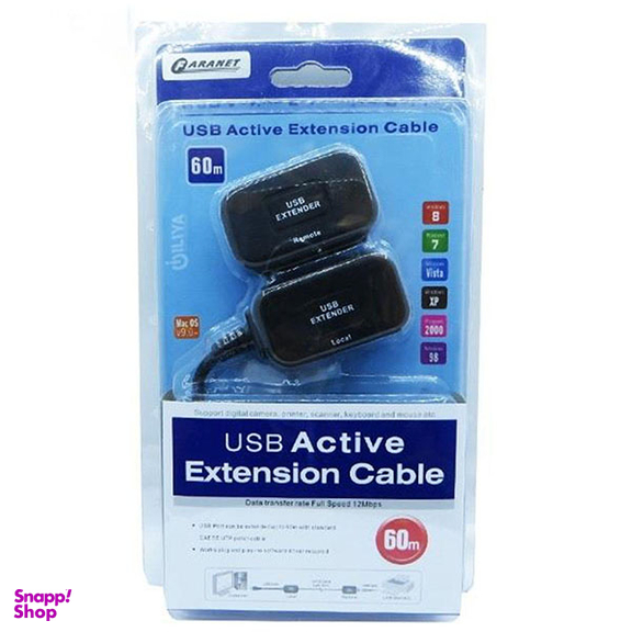 افزایش اکتیو USB 1.1 روی شبکه LAN تا 60 متر فرانت (Faranet) مدل FN-U1E60