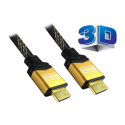کابل HDMI سرپوش طلایی سه بعدی فرانت (Faranet) مدل FN-HCB015 طول 5.1 متر