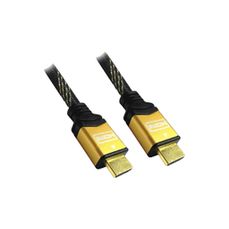 کابل HDMI سرپوش طلایی سه بعدی فرانت (Faranet) مدل FN-HCB030 طول 3 متر