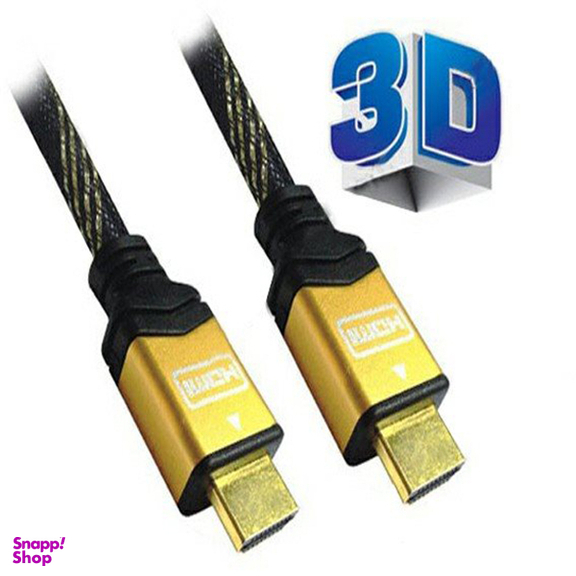 کابل HDMI سرپوش طلایی سه بعدی فرانت (Faranet) مدل FN-HCB050 طول 5 متر