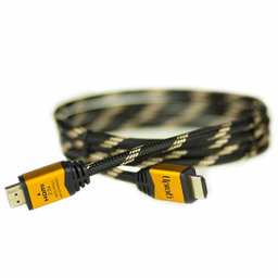 کابل HDMI سرپوش طلایی سه بعدی فرانت (Faranet) مدل FN-HCB050 طول 5 متر