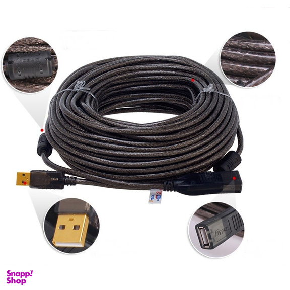 کابل افزایش طول USB دیتک (Dtech) مدل DT-5042 طول 25 متر