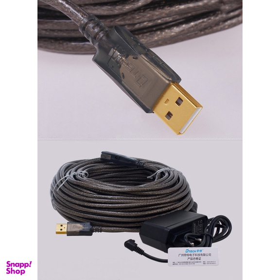 کابل افزایش طول USB دیتک (Dtech) مدل DT-5042 طول 25 متر