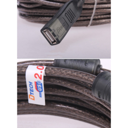 کابل افزایش طول USB دیتک (Dtech) مدل DT-5042 طول 25 متر