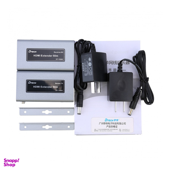 اکستندر HDMI با کابل CAT6 دیتک (Dtech) مذل DT-7009C طول 50متر
