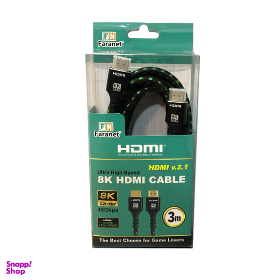 کابل HDMI 8K فرانت (Faranet) مدل FN-H8CB100 طول 100 متر